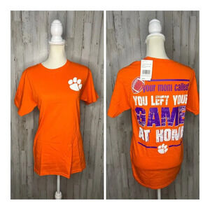NWT‎ Clemson Tigers "Your Mom Called" Orange Graphic Unisex T-Shirt Size Small